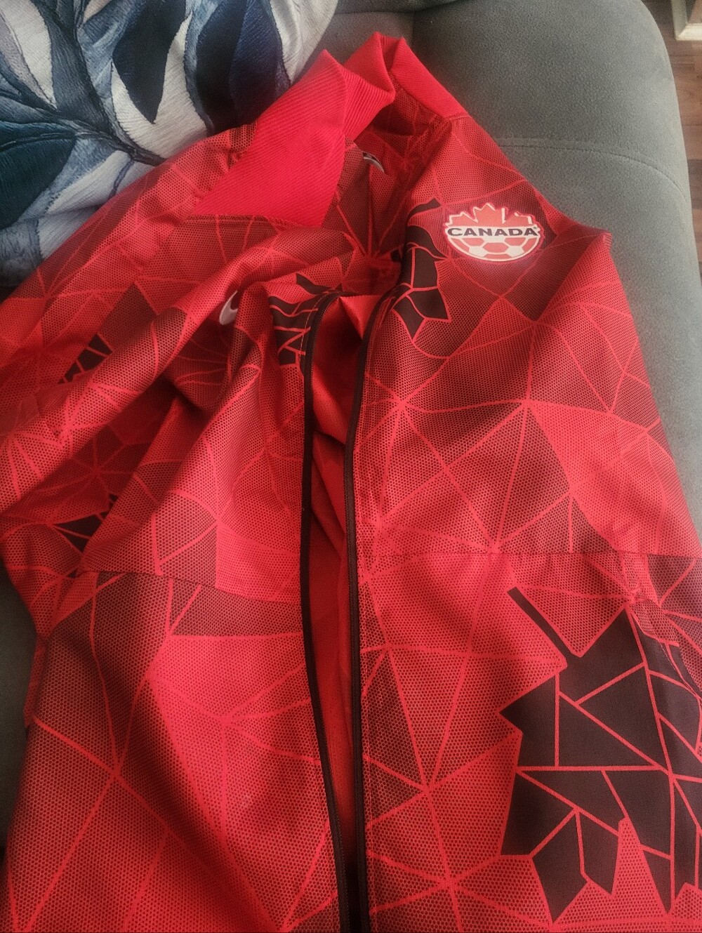Women's Nike Red Canada Women's National Team Soccer Performance Full- Zip 2023